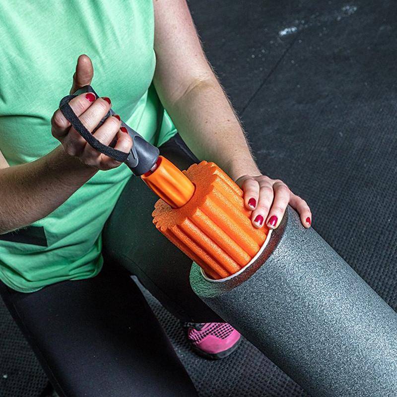 Set de foam roller rolo rodillo 3 en 1 para masajes y miofascial - Imagen 3