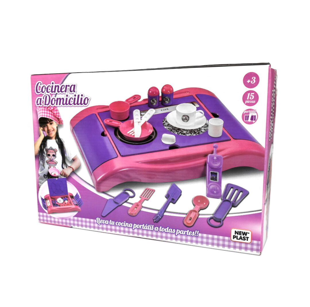 Juego de cocina cocinera a domicilio para niños - Image 2