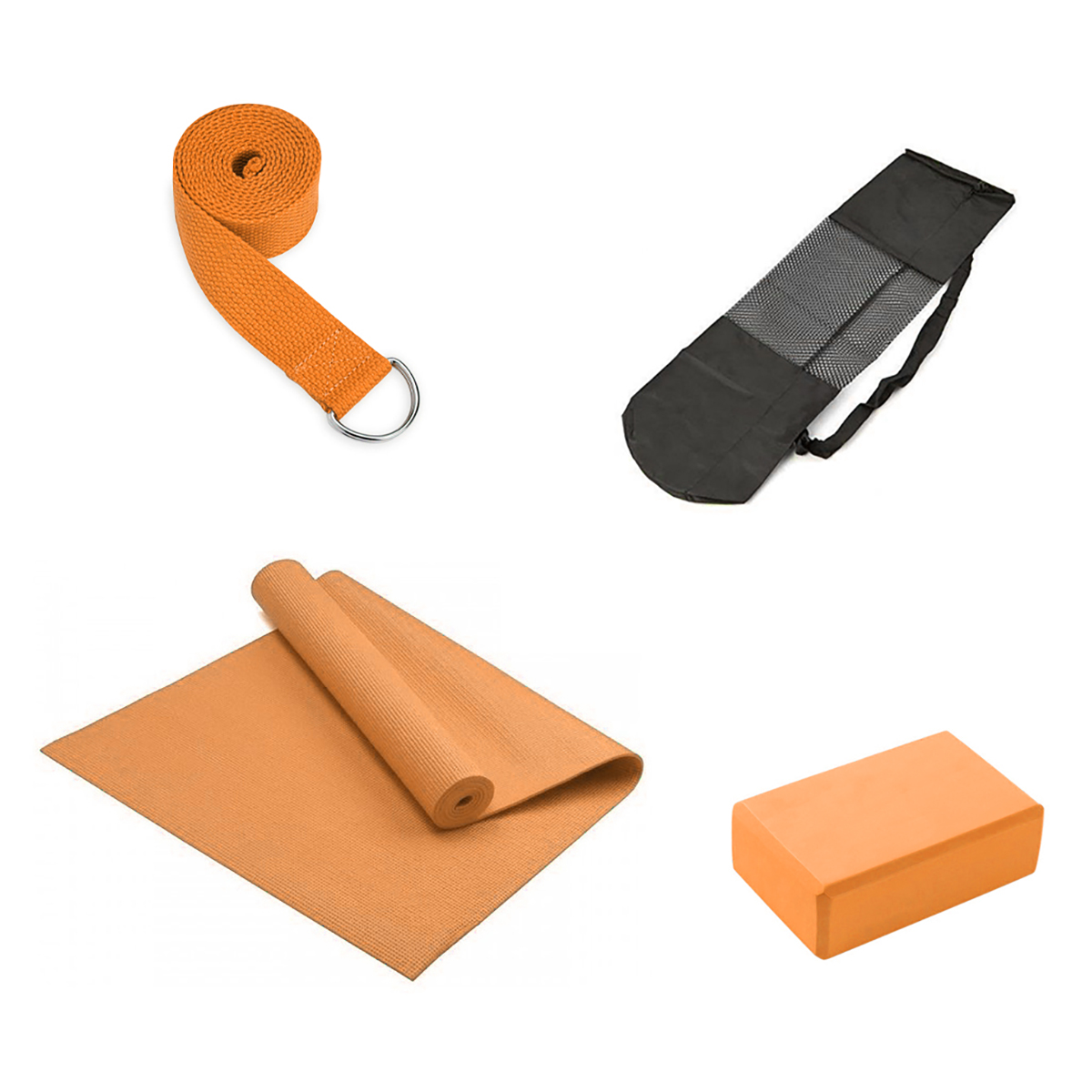 Kit de yoga - mat + cinto + ladrillo + bolso - Image 17