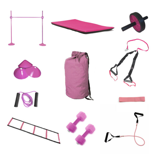 Set de coordinacion / entrenamiento completo color rosa