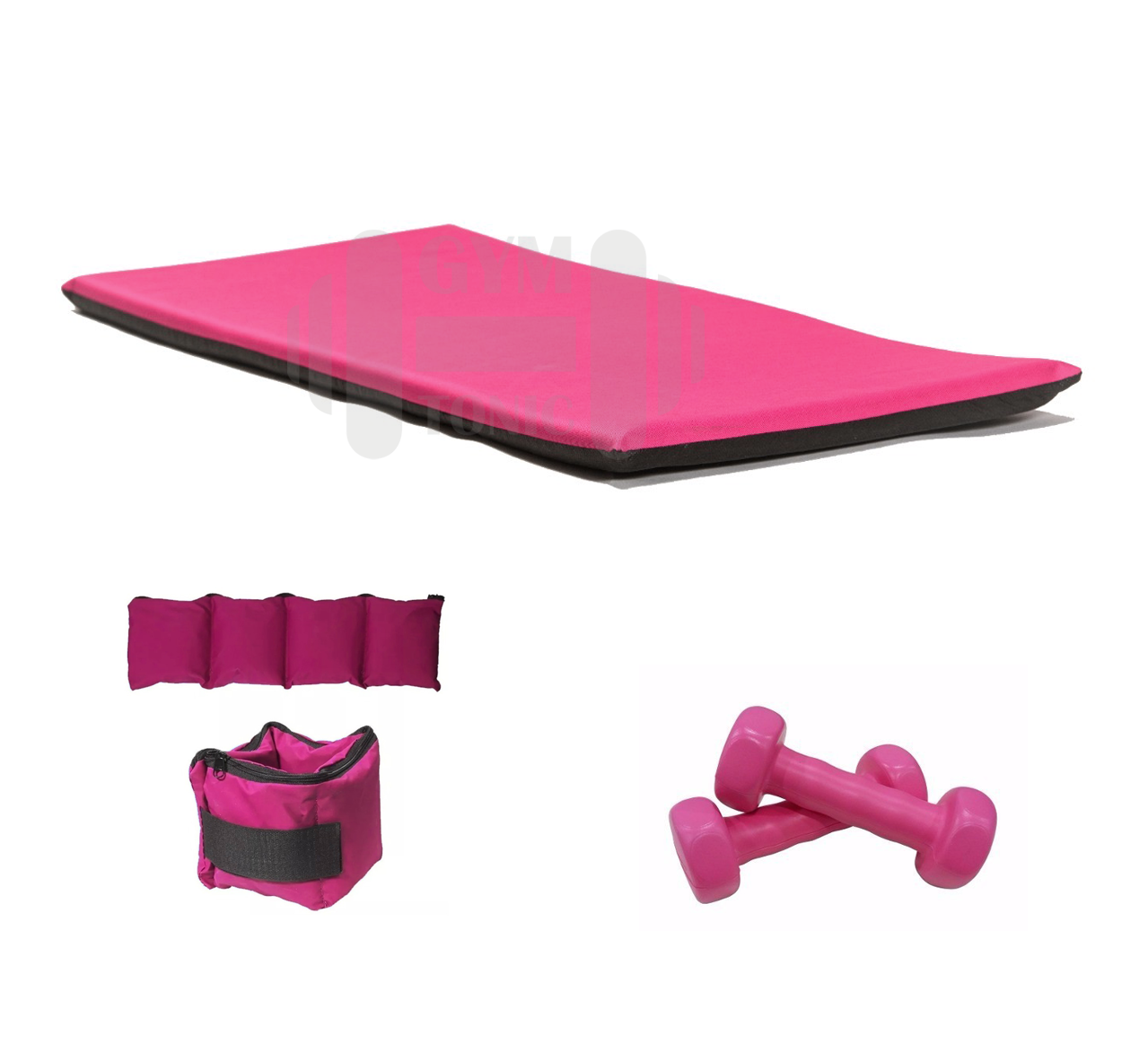 Kit Rosa – Colchoneta Tobilleras Pesas kg – Gymtonic