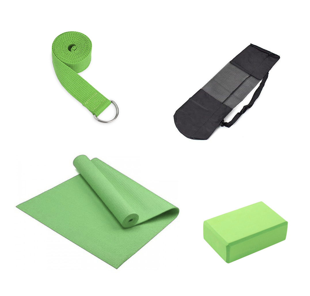 Kit de yoga - mat + cinto + ladrillo + bolso - Image 14