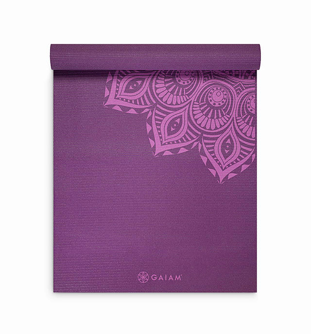 Mat de yoga Gaiam 6 mm importado de PVC - Image 13