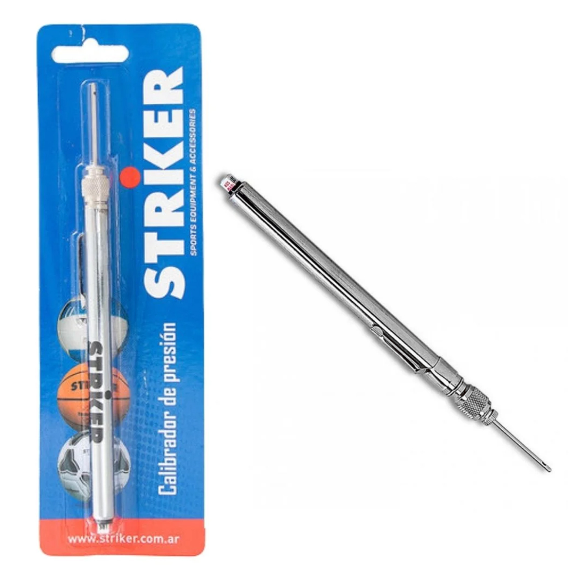 Medidor calibrador de presion Striker para pelotas