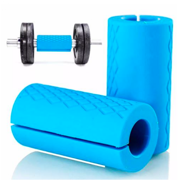 Mangos para barra olimpica mancuernas agarres tipo Fat Grip