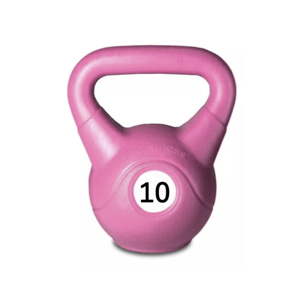 Pesa rusa / Kettlebell 10 kg PVC - Rosa