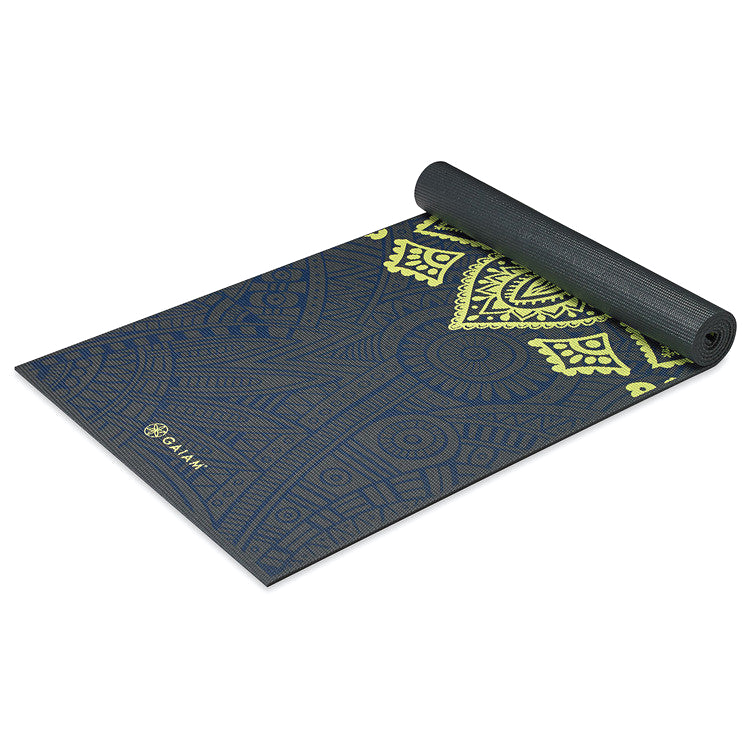 Mat de yoga Gaiam 6 mm importado de PVC