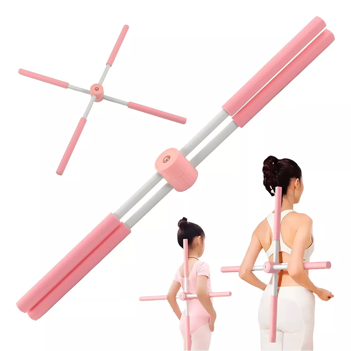 Baston barra pilates yoga corrector de postura