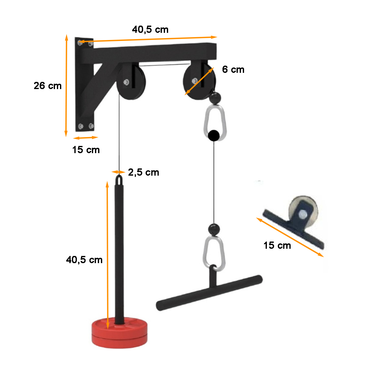 Polea de pared alta y baja entrenamiento gym en casa - Image 2