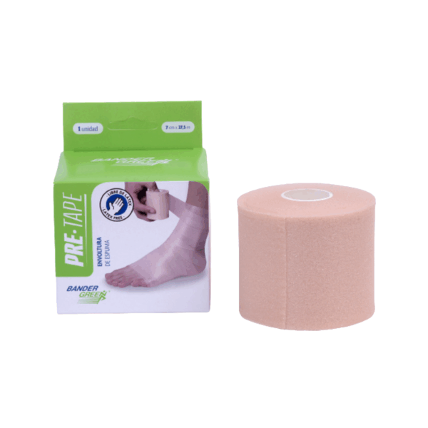 Venda cinta Pre Tape BanderGreen espuma 7 cm
