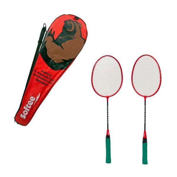 Set de bádminton Softee 2 raquetas + bolso