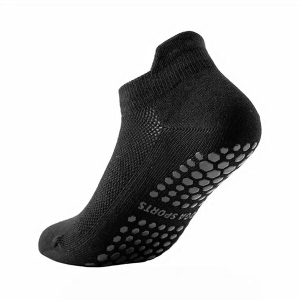 Medias antideslizantes para yoga pilates entrenamiento funcional - Negro
