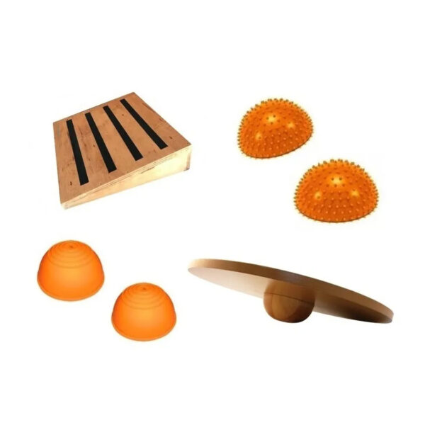 Set kit de equilibrio propiocepcion 1 - tabla inclinada circular mini bosus