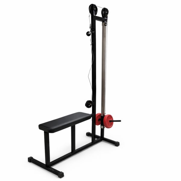 Polea dorsalera gimnasio multigym con banco y remo