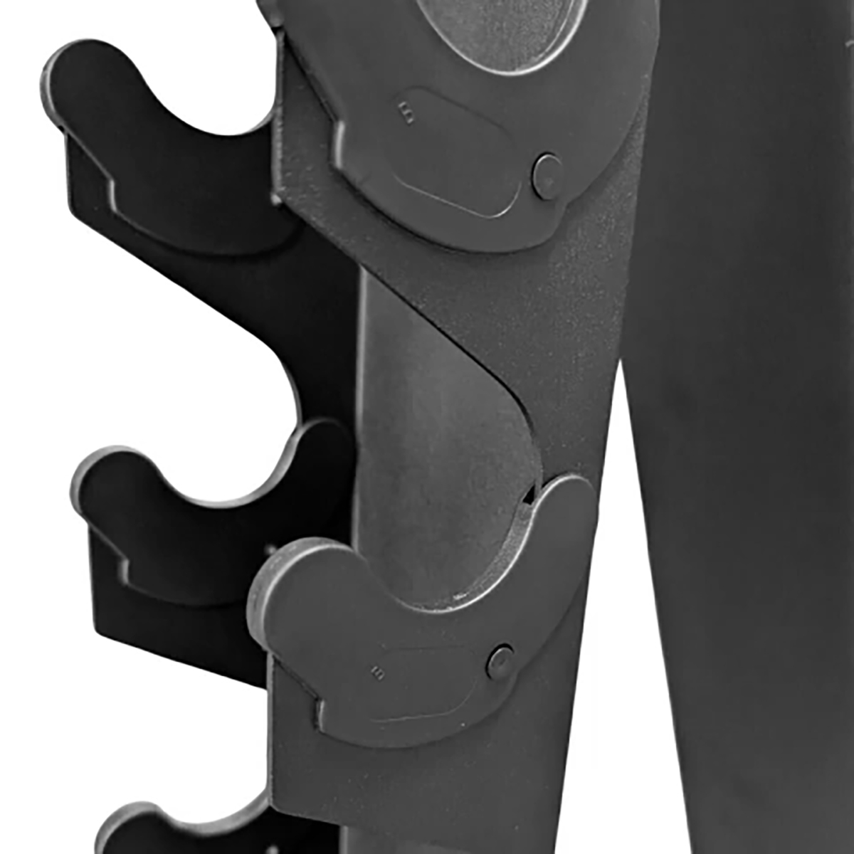 Par de mancuernas hexagonales de 1 a 10 kg + Rack vertical organizador pino - Image 9