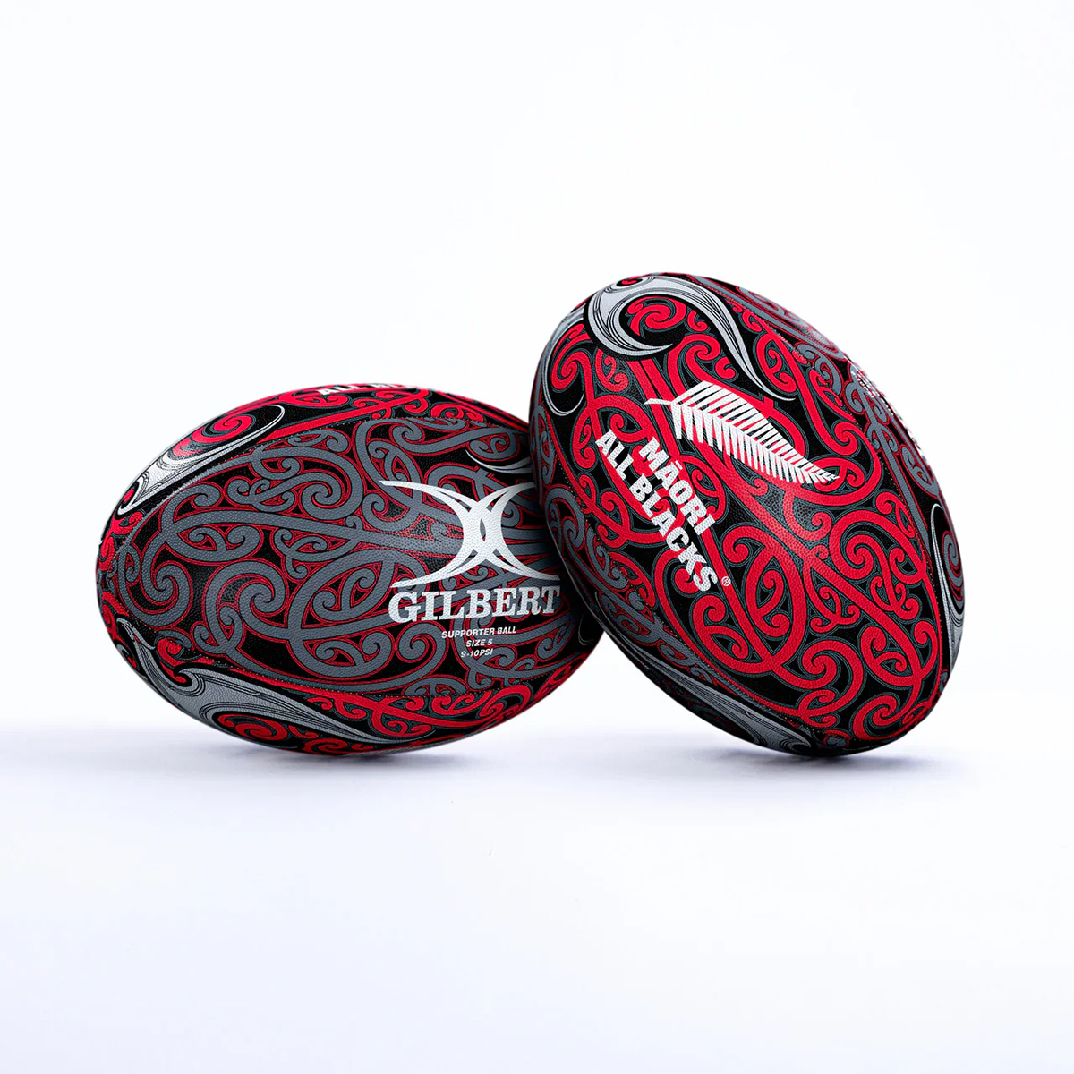 Pelota de rugby Gilbert All Blacks Māori Supporter Ball Nº5
