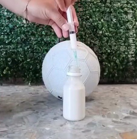Kit reparador para pelotas líquido sellador 100 ml + jeringa - Image 3