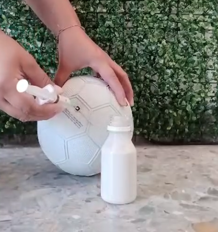 Kit reparador para pelotas líquido sellador 100 ml + jeringa - Image 4