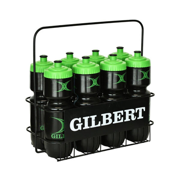 Set Gilbert 8 botellas caramañolas deportivas + canasto