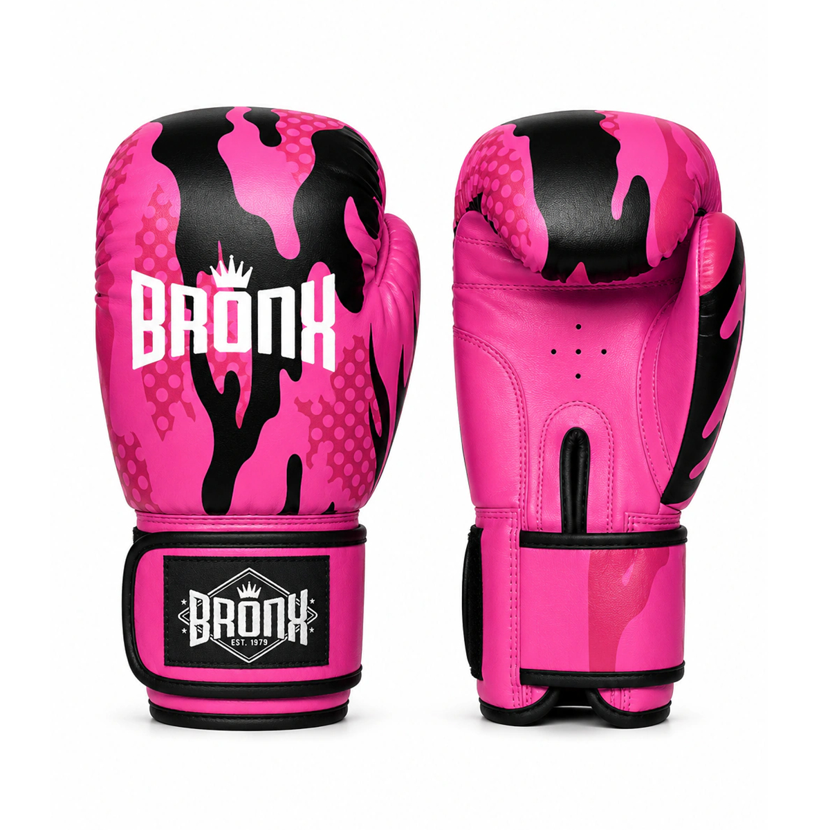 Guantes de boxeo box cuero sintético Cammo Mujer Rosa