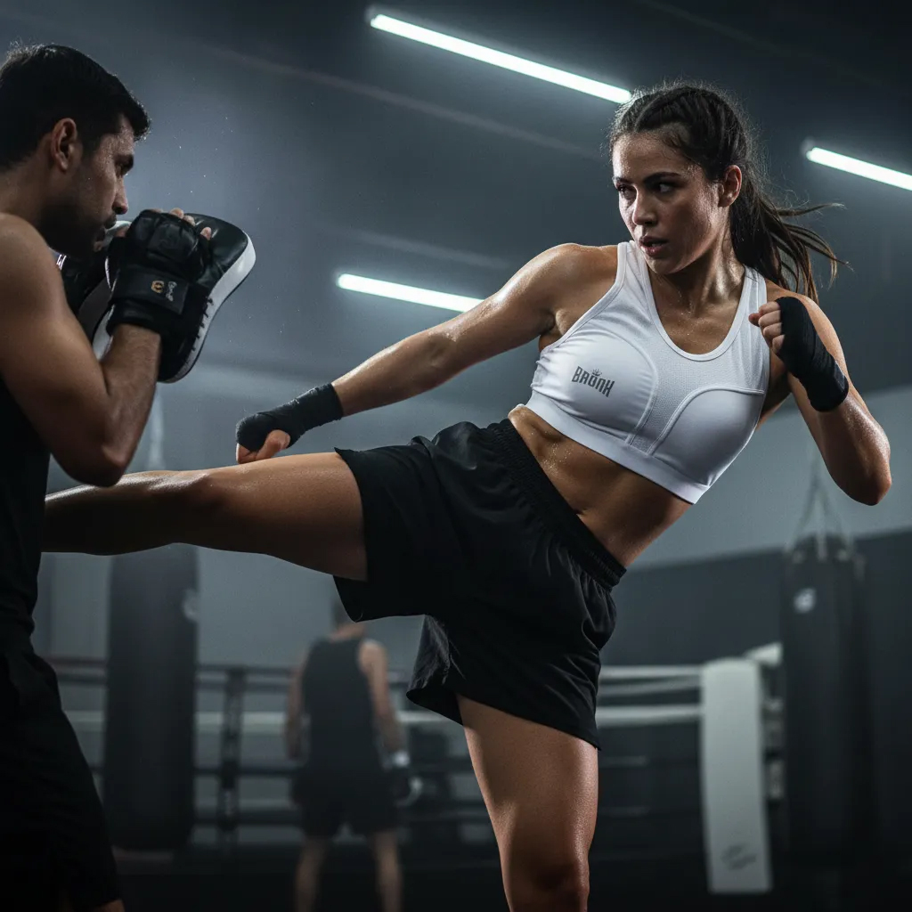 Top protector de pecho pechera mujer para artes marciales boxeo - Image 6