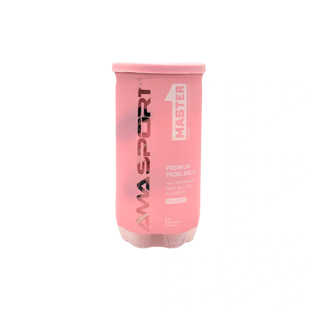 Tubo pelotas para padel tenis color rosa 2 unidades - Image 3