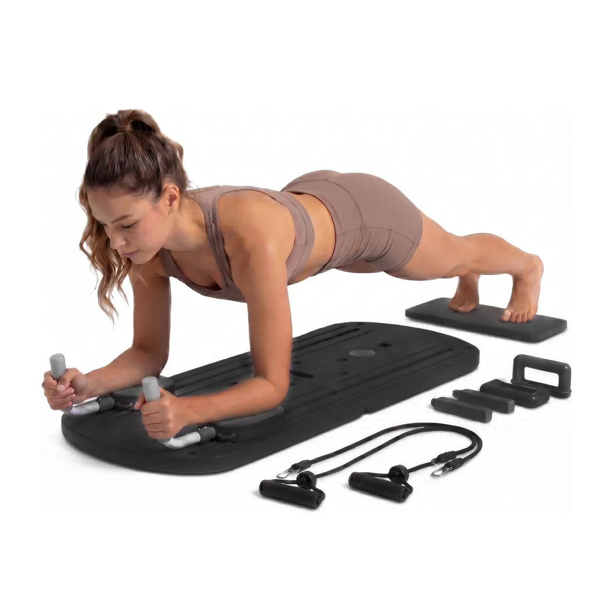 Tabla de Pilates Reformer plegable 8 en 1 entrenamiento en casa