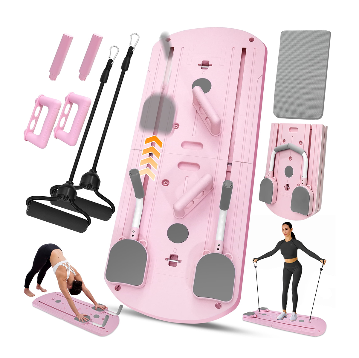 Tabla de Pilates Reformer plegable 8 en 1 entrenamiento en casa - Imagen 4