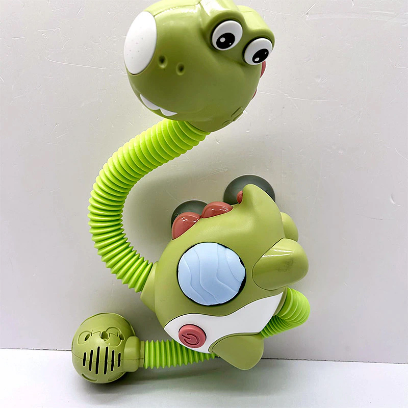 Duchador jirafa dinosaurio de ducha interactivo para bebés baño - Imagen 12
