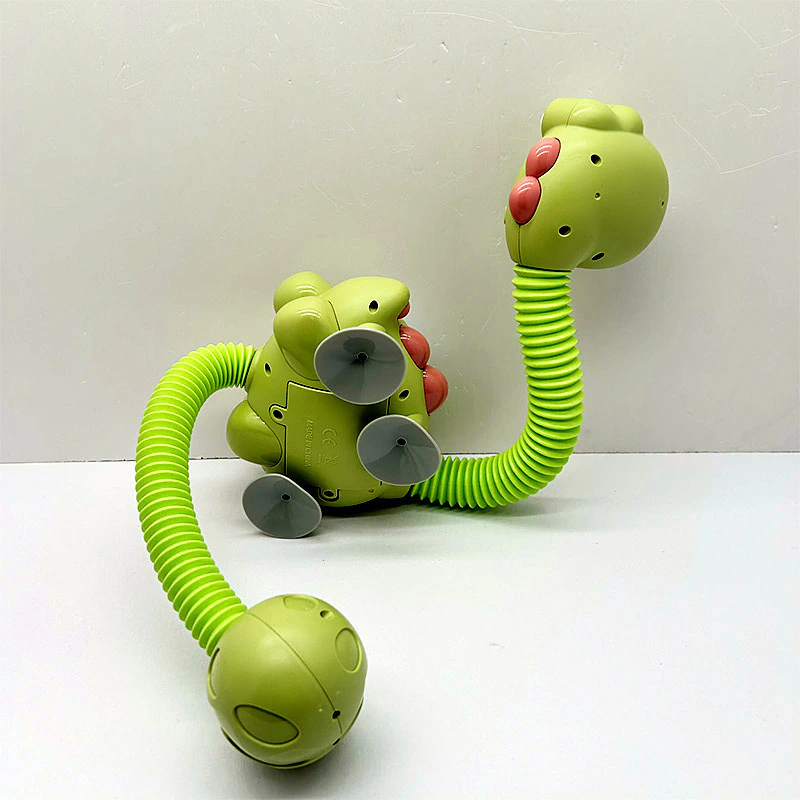 Duchador jirafa dinosaurio de ducha interactivo para bebés baño - Imagen 13